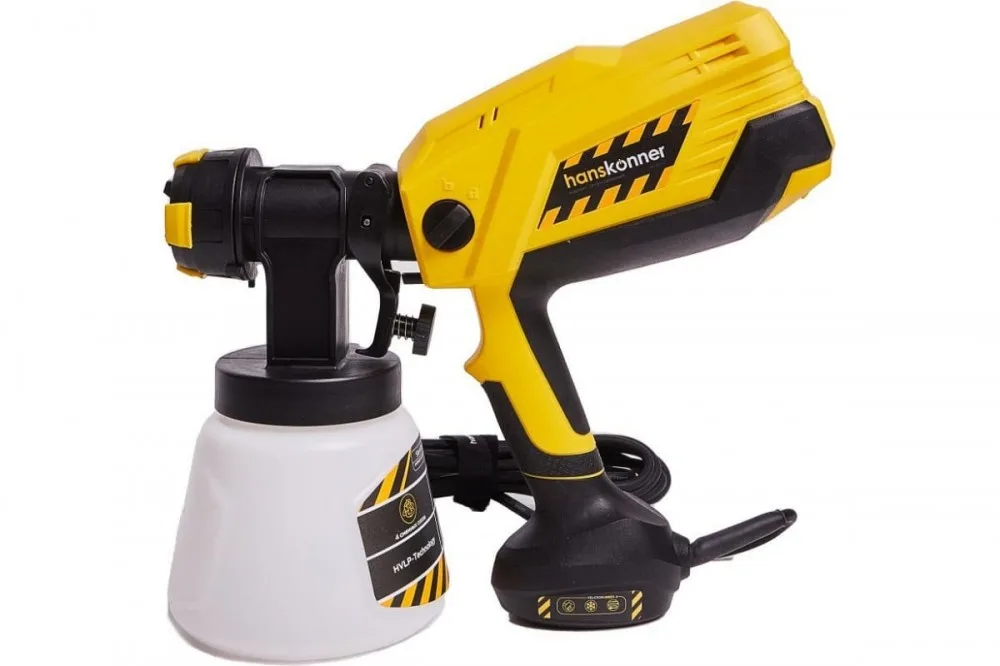 Краскопульт Hanskonner HSG9675 (750Вт,1л, HVLP)