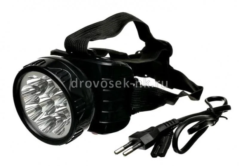Фонарь акк налобный ТG9 (9LED, 4В) ТРОФИ C0045557