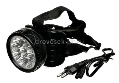 Фонарь акк налобный ТG9 (9LED, 4В) ТРОФИ C0045557