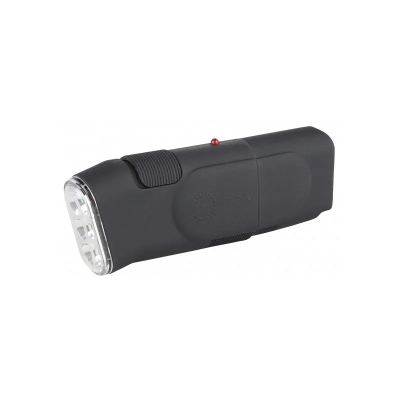 Фонарь ручной SDA10M ЭРА (акк.R6 Ni-MH) 3св/д, черный/резина, вилка 220V, BL