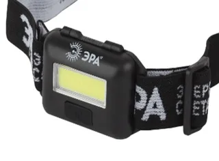 Фонарь налобный 3Вт COB LED Extra, 3*ААА, IP44, 25 часов влагостойкий ЭРА GB-607 8338
