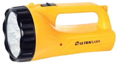 Фонарь акк 220В 9LED 2 режима, SLA желт ULTRAFLASH LED3816SM