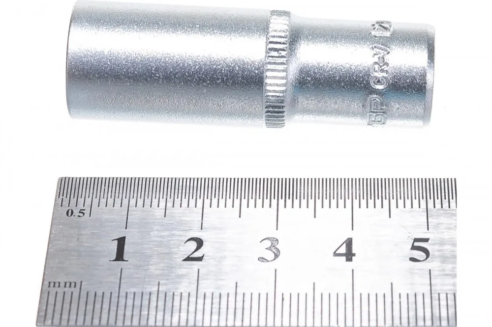 Головка торцовая ЗУБР "МАСТЕР"(1/4"),Cr-V,FLANK,12мм 27717-12