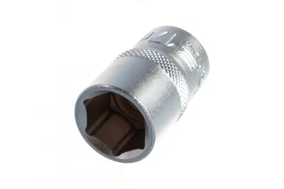 Головка торцевая 17мм 1/2" 6-гранная, CrV, под квадрат Stels 13828