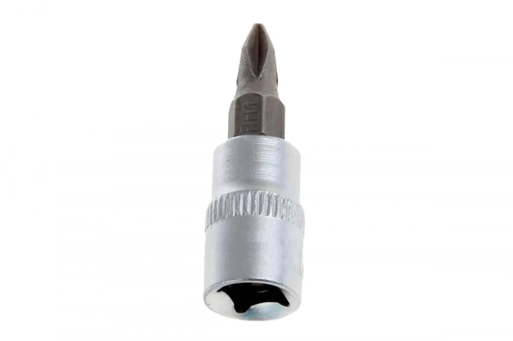 Головка с битой вставкой PH1, квадрат 1/4"", CrV// Stels 13816