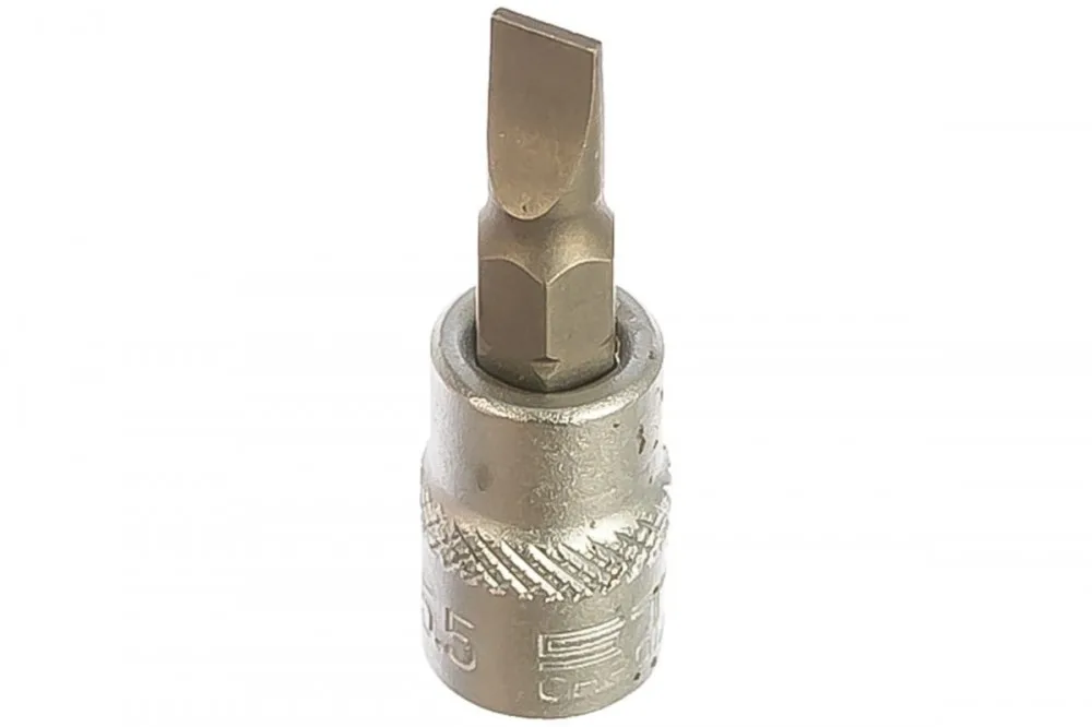 Головка с битой вставкой SL5,5 , квадрат 1/4" Stels 13808