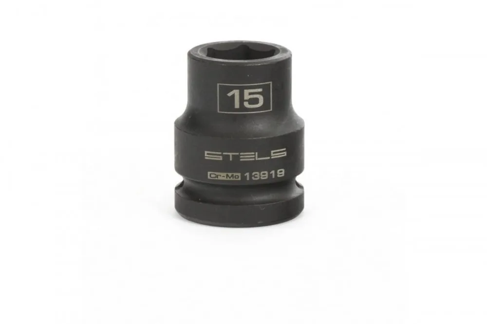 Головка ударная шестигранная 15мм 1/2" Stels 13919