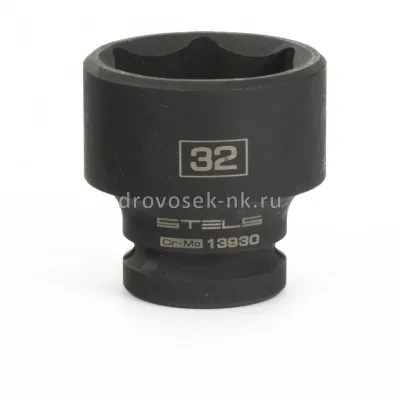 Головка ударная 32мм 1/2" 6-гр. CrMo Stels 13930