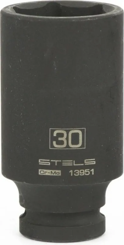Головка ударная удлиненная 30мм 1/2" 6-гр CrMo STELS 13951