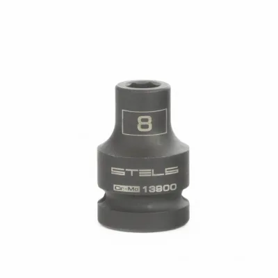 Головка ударная шестигранная 8мм 1/2" CrMo Stels 13900