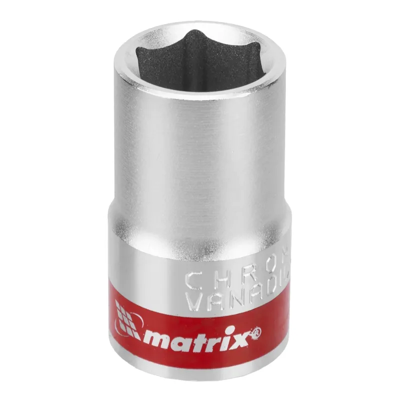 Головка торцевая 14мм 1/2" 6-гранная, CrV, под квадрат MATRIX 13114
