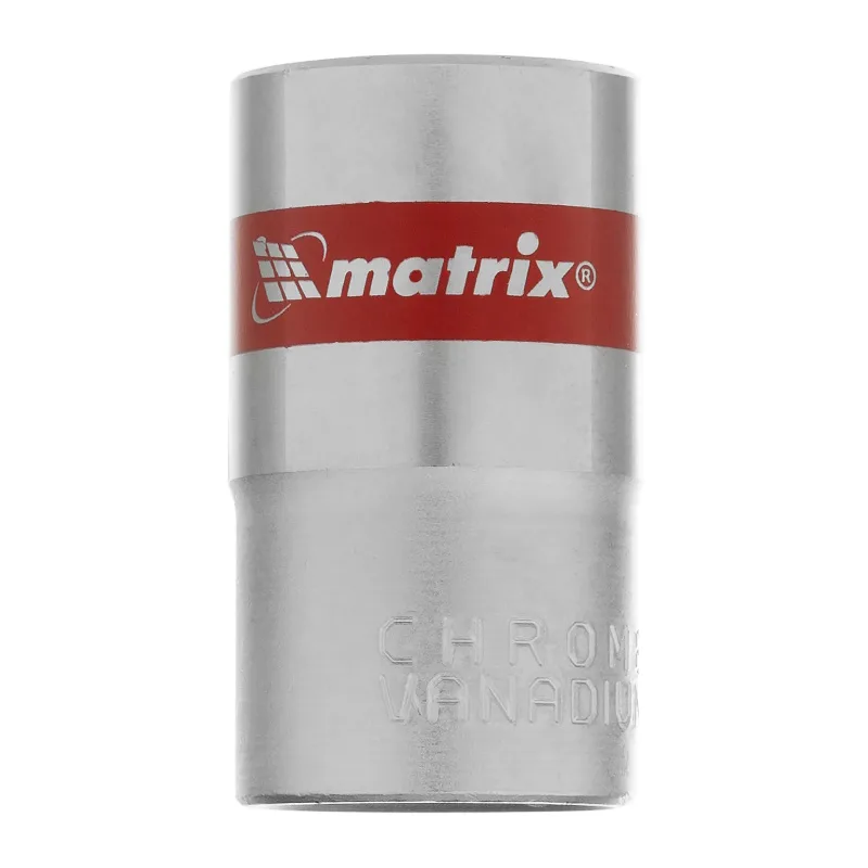 Головка торцевая 16мм 1/2" 6-гранная, CrV, под квадрат MATRIX 13116