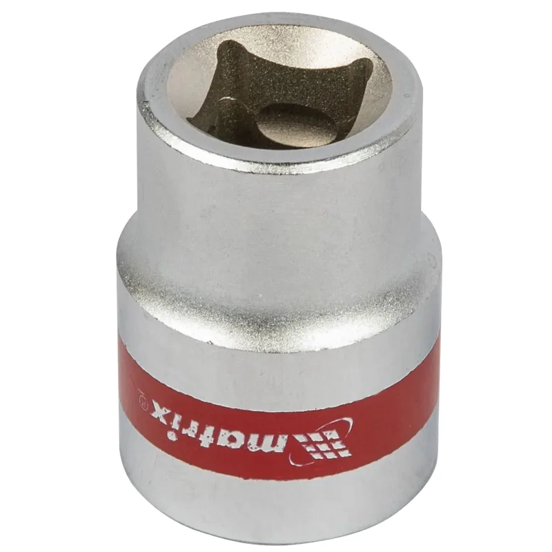 Головка торцевая 21мм 6-гранная, CrV, под квадрат 1/2" MATRIX 13121