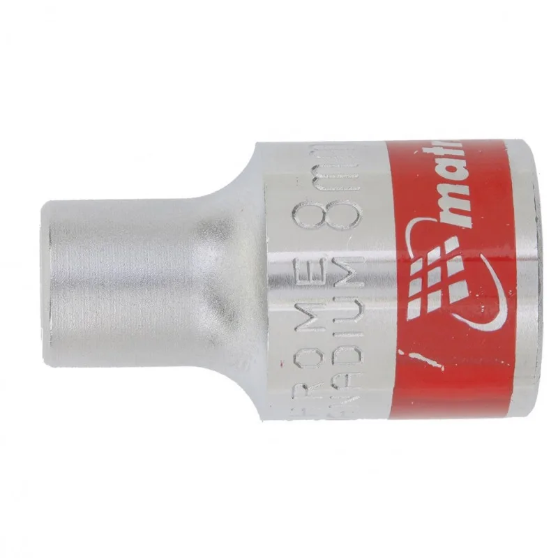 Головка торцевая 8мм, 12-гранная, CrV, под квадрат 1/2" MATRIX 13676