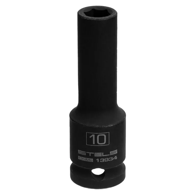 Головка торцевая ударная удлиненная 10мм 1/2" 6-гр CrMo Stels 13934
