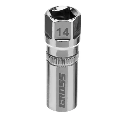 Головка торц 14мм 1/2"12-гран под квадрат GROSS 13187