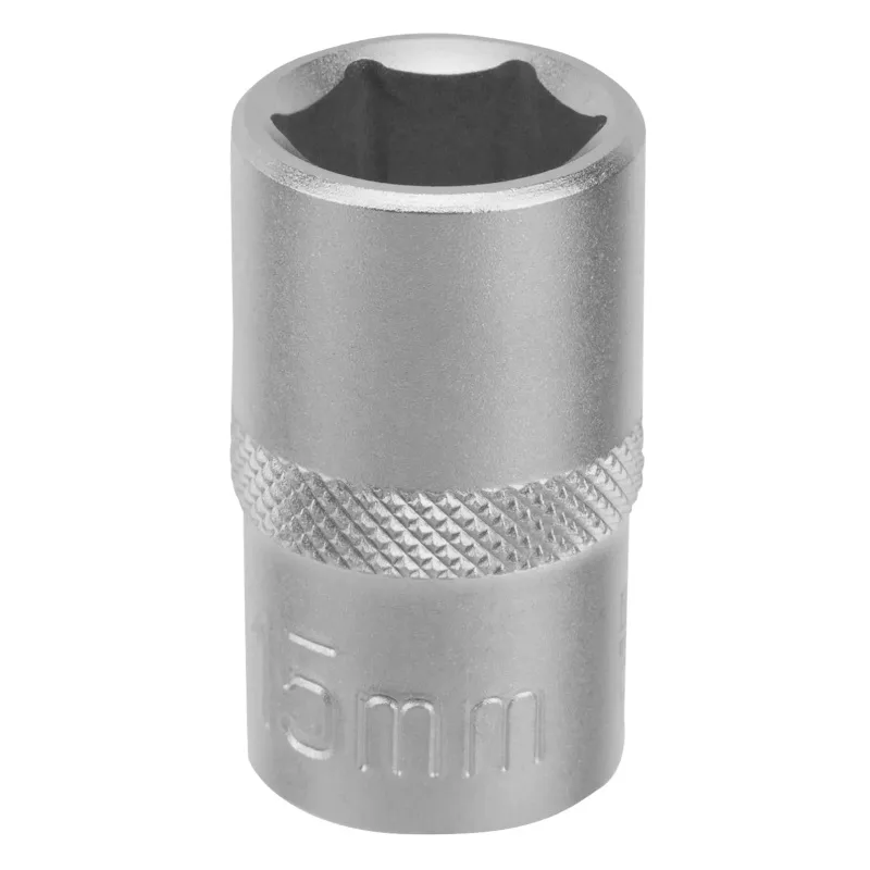 Головка торцевая 15мм 1/2"6-гранная, под квадрат STELS 13826