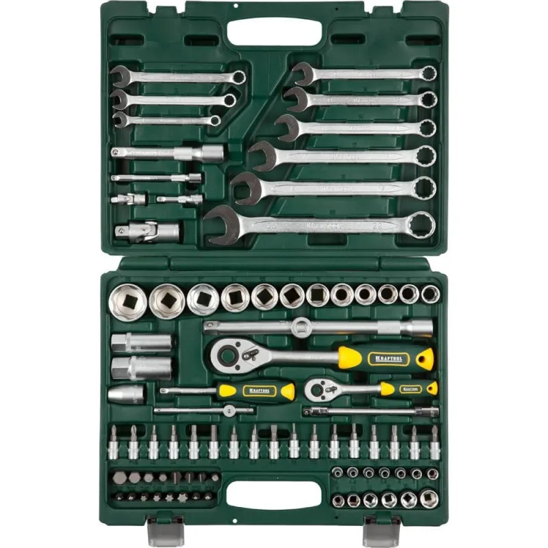 Набор инструмента универсальный 1/2", 1/4" 82пр. KRAFTOOL X-Drive 27887-H82_z02