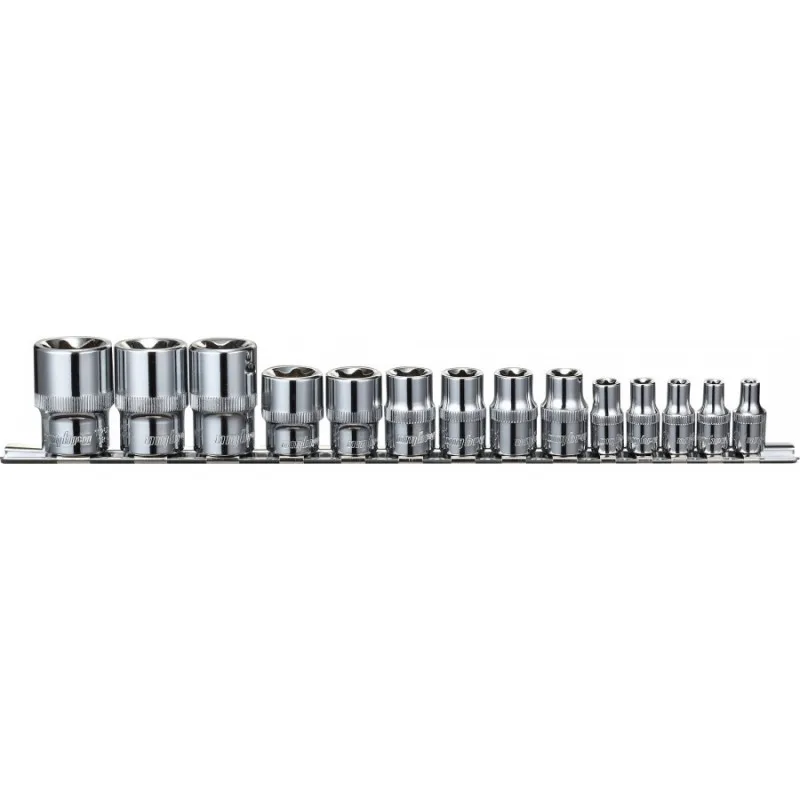 Набор головок торцевых Torx 14пред. (1/4", 3/8", 1/2" DR E4-E24) JONNESWAY S06H414S