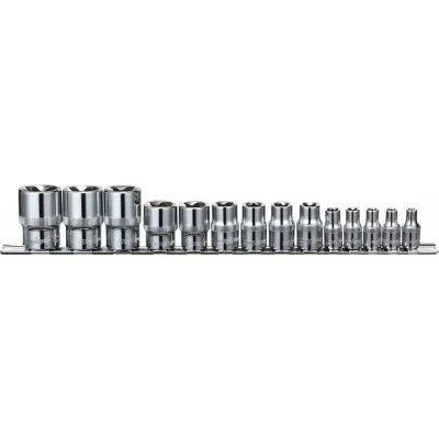 Набор головок торцевых Torx 14пред. (1/4", 3/8", 1/2" DR E4-E24) JONNESWAY S06H414S