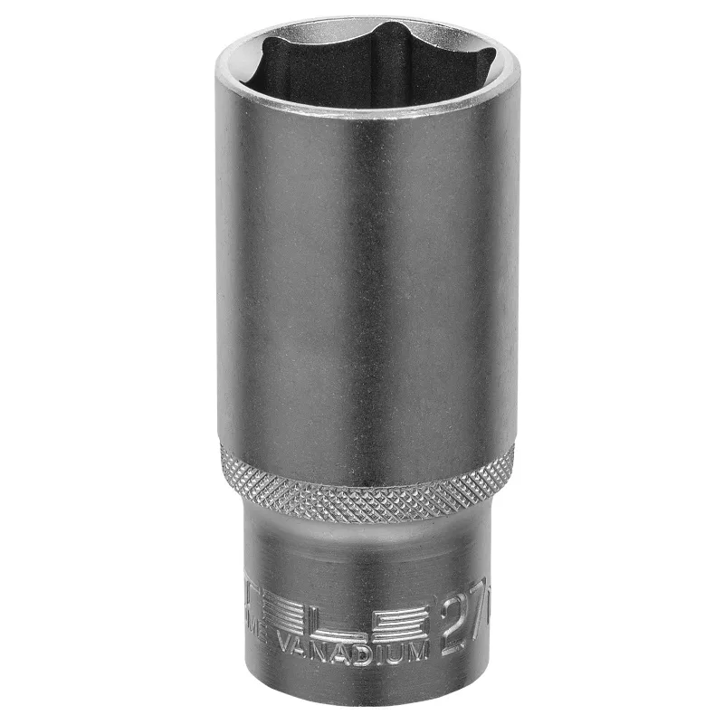 Головка торцевая удлиненная 27мм 1/2" 6-гр CrV STELS 13884