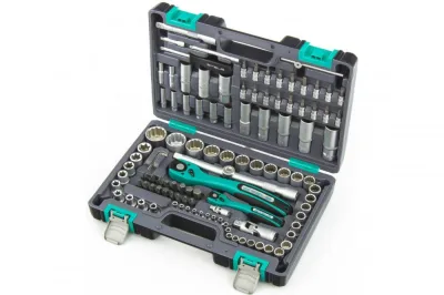Набор инструментов 1/2", 1/4", CrV, 12 гранные головки, 109 предметов, кейс STELS 14122