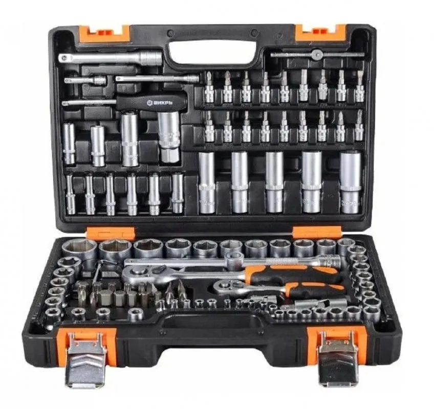 Набор инструментов (108 пр., 1/2", 1/4", CrV) в кейсе ВИХРЬ 73/6/7/8