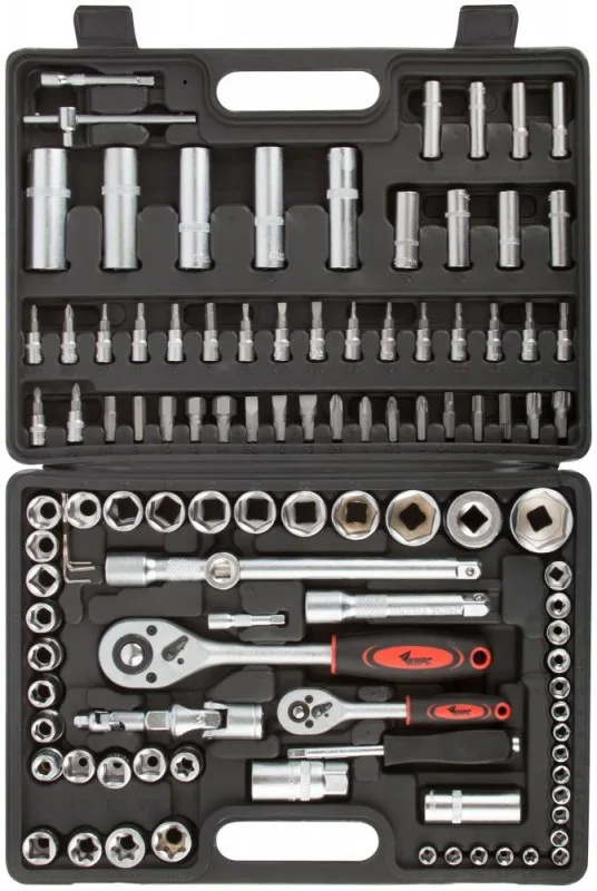 Набор инструментов для авто (108шт) CrV 1/2"+1/4" КУРС 65205
