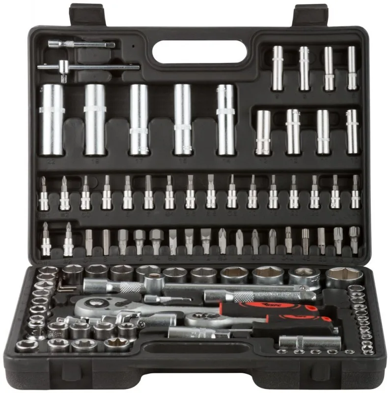 Набор инструментов для авто (108шт) CrV 1/2"+1/4" КУРС 65205