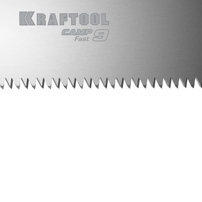 Ножовка KRAFTOOL CAMP Fast 9 для быстрого реза сырой древесины, 250 мм 15218