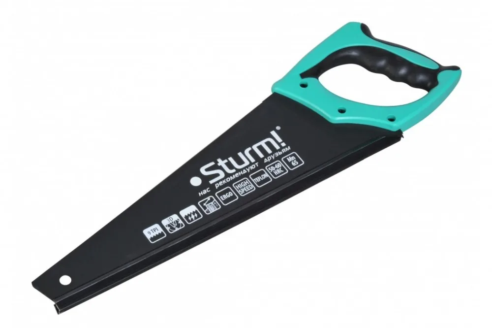 Ножовка по дереву Sturm 500мм, тефлон. покрытие, Sturm 1060-64-500