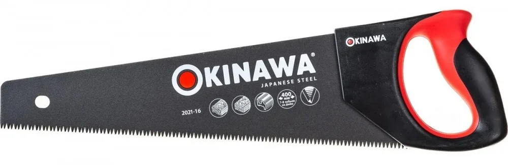 Ножовка по дереву 400мм с antistick покрытием OKINAWA 2021-16