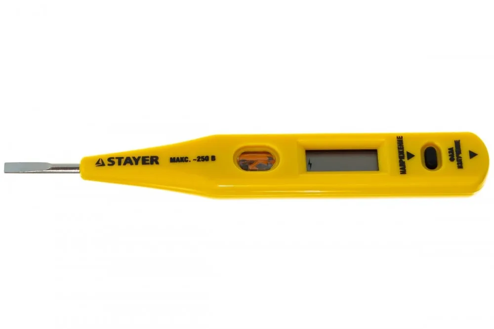 Тестер напряжения STAYER "MASTER" цифровой 12-220В 125мм 45290