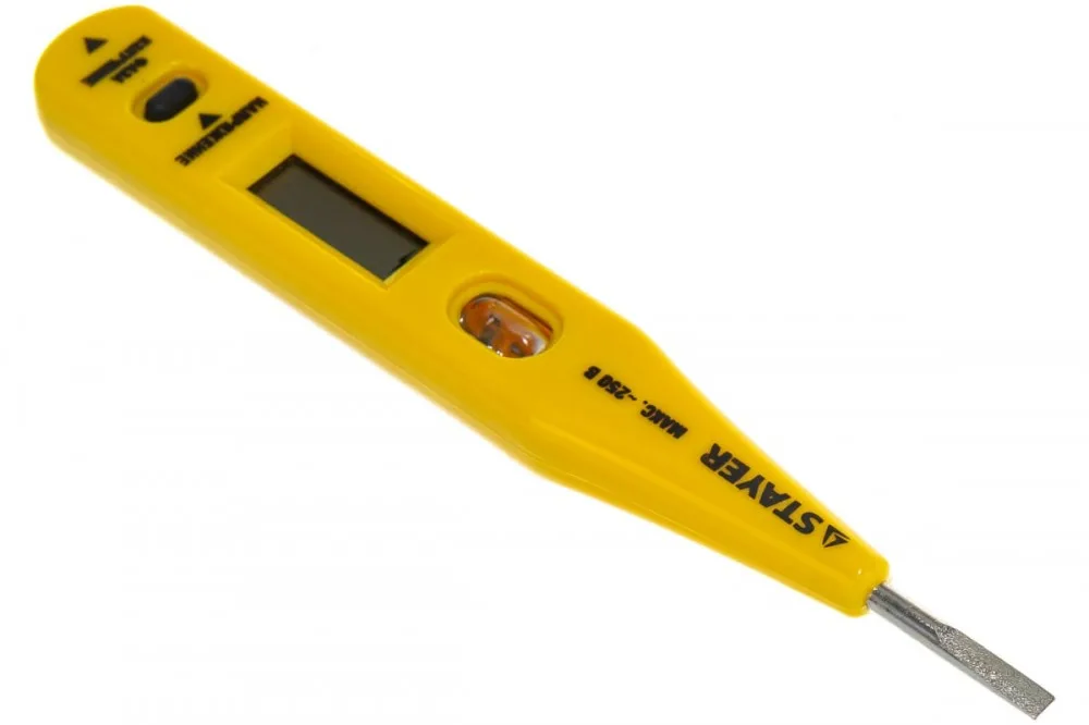 Тестер напряжения STAYER "MASTER" цифровой 12-220В 125мм 45290