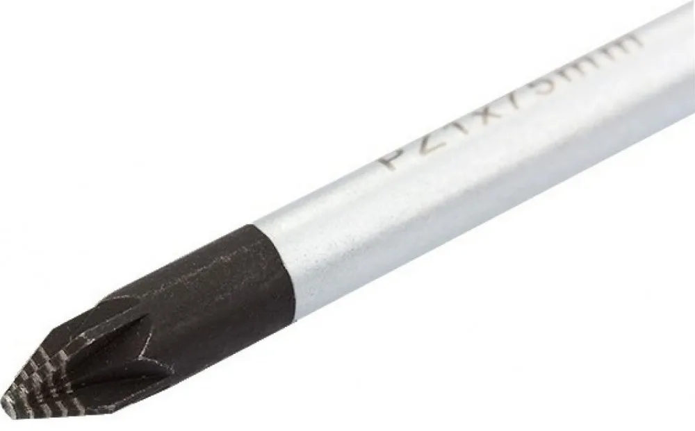 Отвертка PZ1*75мм S2 трехкомп GROSS 12156