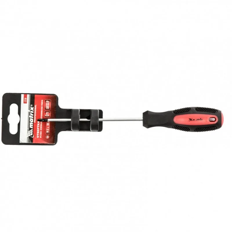 Отвертка Anti-Slip Ph0*100мм двухкомп рук Matrix 12238