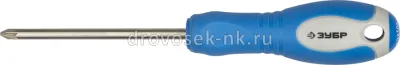 Отвертка ЗУБР, Cr-V сталь, трехкомп рук PZ №2, 100мм 25253-2-100