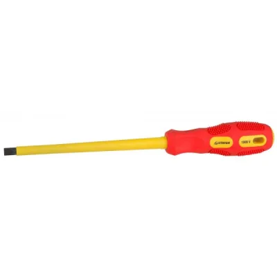 Отвертка STAYER PROFESSIONAL MAX-GRIP диэл двукомп рукоятка, Cr-V, SL8.0*175мм 25827-08-175 G