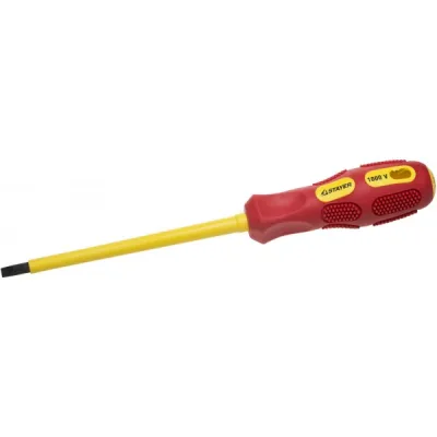 Отвертка STAYER PROFESSIONAL MAX-GRIP диэл двукомп рукоятка, Cr-V, SL5.5*125мм 25827-05-125 G