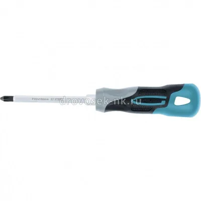 Отвертка PH2*100мм S2 3х-комп рук GROSS 12144