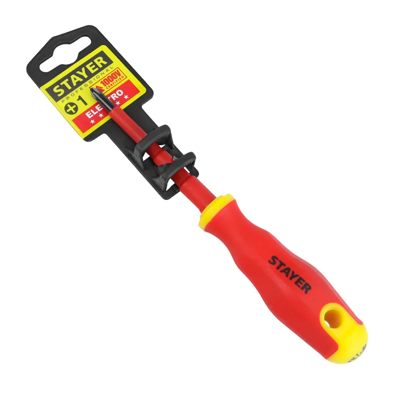 Отвертка STAYER диэлектрич. 1000ВТ PH 1*80 мм 25142-1-08