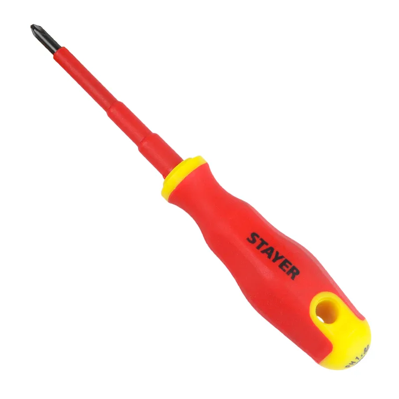 Отвертка STAYER диэлектрич. 1000ВТ PH 1*80 мм 25142-1-08