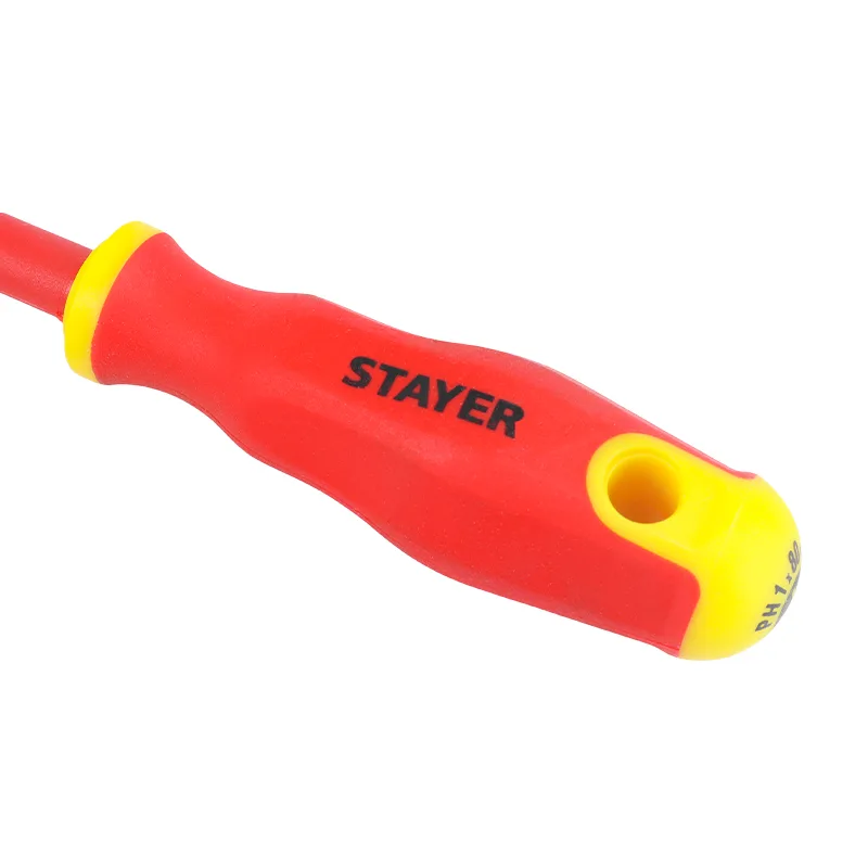 Отвертка STAYER диэлектрич. 1000ВТ PH 1*80 мм 25142-1-08