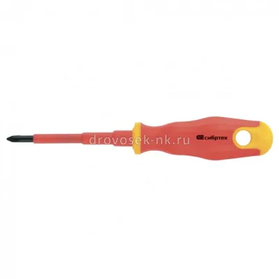 Отвертка PH1*80mm двухк рук диэлектр Сибртех 12930