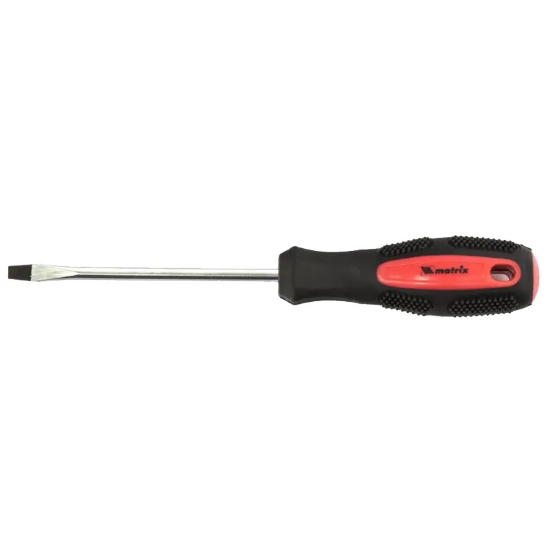 Отвертка Anti-Slip SL5,0*100 мм CrV двухкомп рук MATRIX 12216