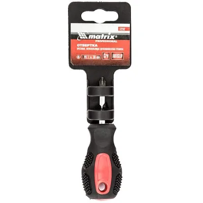 Отвертка Anti-Slip Ph1х38 мм двухком. рук. Matrix 12232