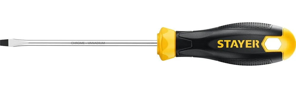 Отвертка SL4*100мм 2х-комп рукоятка, магнитный наконечник STAYER Hercules 2509-04-10