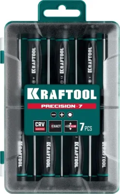 Набор отверток Cr-V, 7шт. KRAFTOOL 25686