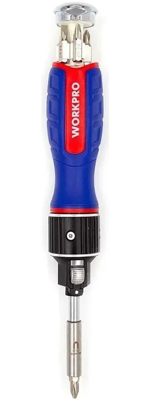 Отвёртка полноразмерная 6 в 1 с дв приводом WORKPRO WP221069