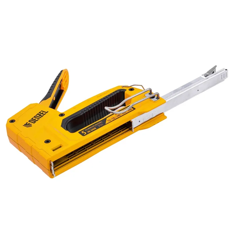 Степлер мебельный тип 53 и 13, 6-14мм, тип 140, 10-14мм, тип 300, 15мм, тип 500, 15мм Denzel 40215